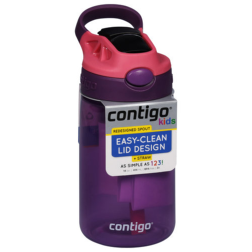 Contigo Kids Water Bottle with Redesigned AUTOSPOUT Straw