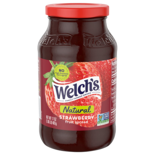 Welch's Fruit Spread, Natural, Strawberry