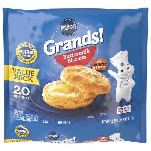 Pillsbury Biscuits, Buttermilk, Value Pack