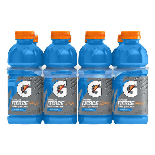 Gatorade Fierce Thirst Quencher, Bold & Intense, Blue Cherry