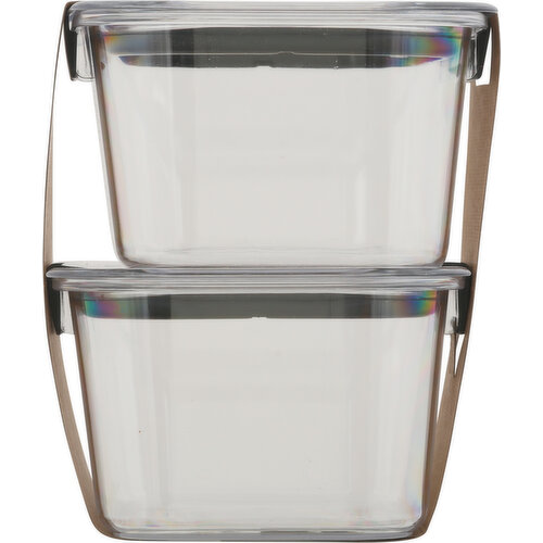 Rubbermaid Brilliance Container, Plastic, Value Pack