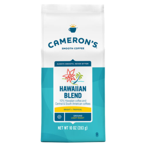 Cameron's Coffee, Ground, Light Roast, Hawaiian Blend