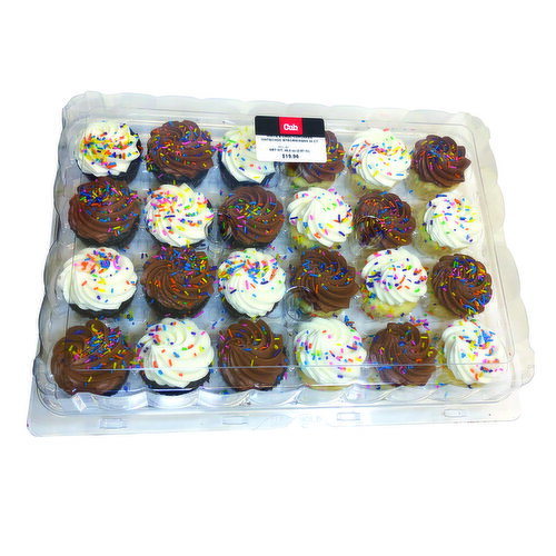 Cub Bakery White & Choc Cupcakes
Wht&Choc Btrcrm/Sqns 24 Ct