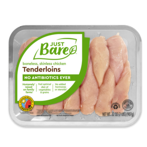 Our fresh, hand-trimmed chicken tenderloins are minimally processed to ensure quality and sustainability. Ready to cook right out of the package, they’re great for stir-fry dishes, fajitas, sandwiches, or other quick-prep creations.
Just like you, Just Bare® cares about what you feed your family. Our mission is simple: All you need. Nothing you don’t.™ We understand life is busy. Between soccer games, school, workouts, work, and the never-ending to-do-list, providing a healthy meal can be tough. We’ve got you.