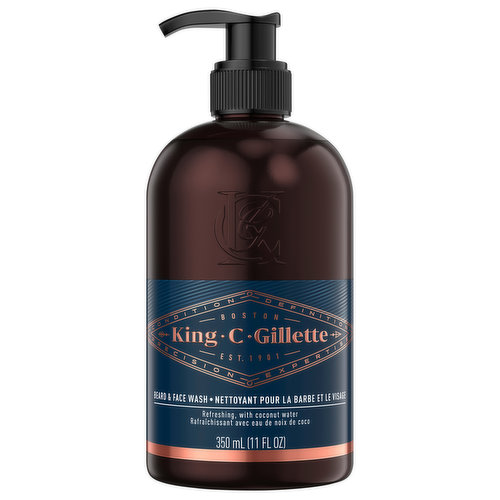 King C Gillette Beard & Face Wash