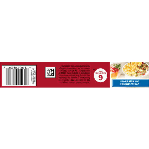 Smart Ones Cheesy Scramble with Hash Browns, Eggs & Cheddar, Monterey Jack & Mozzarella Cheeses Frozen Meal