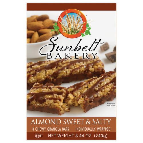 Sunbelt Bakery Granola Bars, Almond Sweet & Salty, Chewy