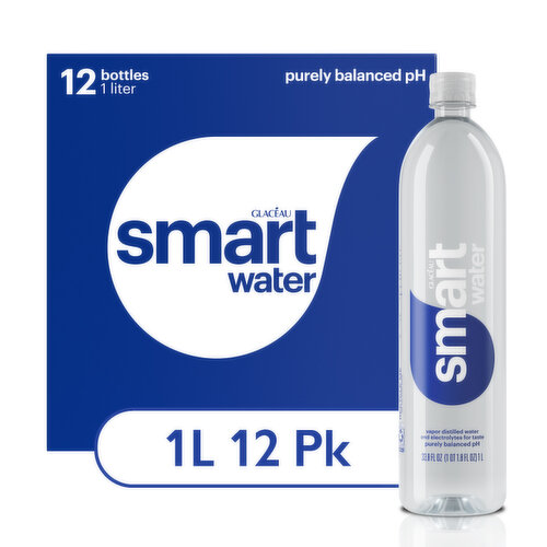 smartwater 33.8 fluid ounce (US) Non-Refillable Plastic Straight 12 Corrugated Carton