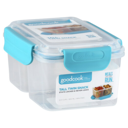 GoodCook Meal Prep 2-Compartment Food Storage Containers (10-Pack) in Blue