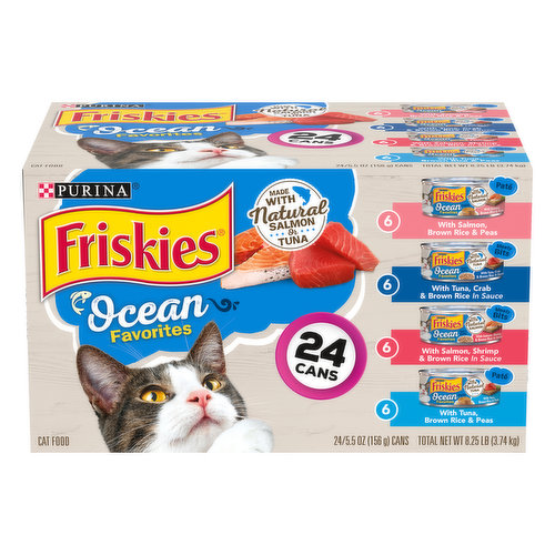 Friskies Ocean Favorites Cat Food, Assorted