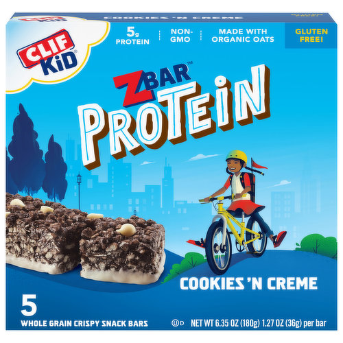 Zbar Snack Bars, Whole Grain, Crispy, Cookies 'N Creme