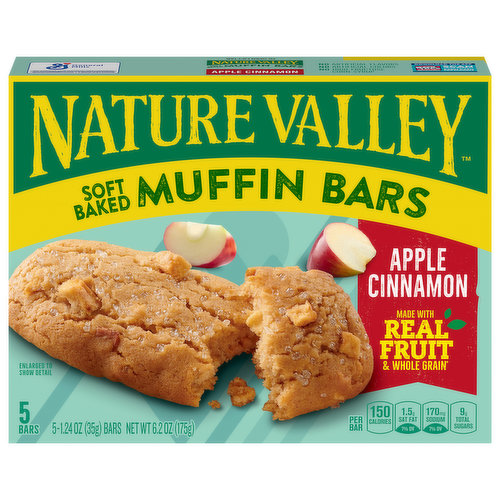 Nature Valley Muffin Bars, Apple Cinnamon, Soft Baked