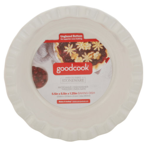 GoodCook Baking Dish, Stoneware, 12 Ounce