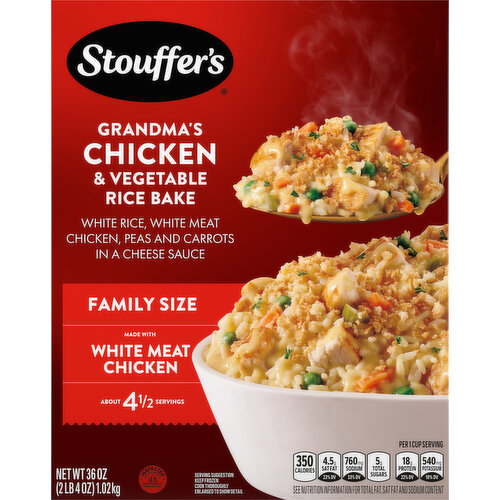 Stouffer's Rice Bake, Grandma's Chicken & Vegetable, Family Size