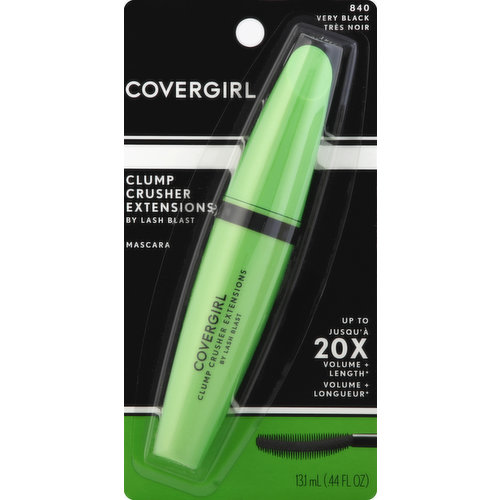 CoverGirl Clump Crusher Extensions Lastblast Mascara, Very Black 840