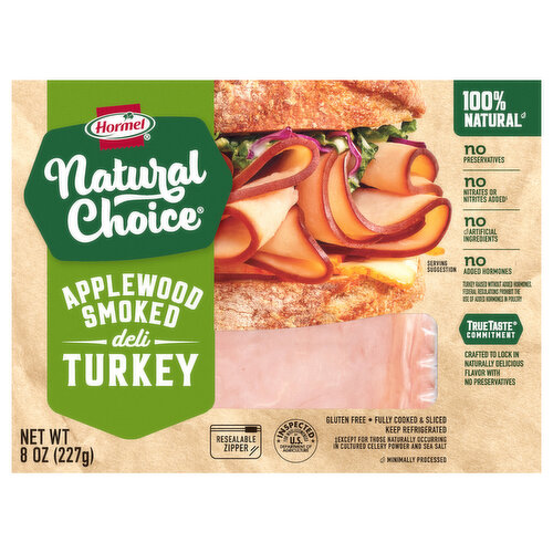 Hormel Natural Choice Turkey, Applewood Smoked, Deli