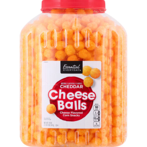 Naturally & artificially flavored. Per 1 Oz: 160 calories; 1 g sat fat (5% DV); 200 mg sodium (9% DV); 3 g total sugars. essentialeveryday.com.