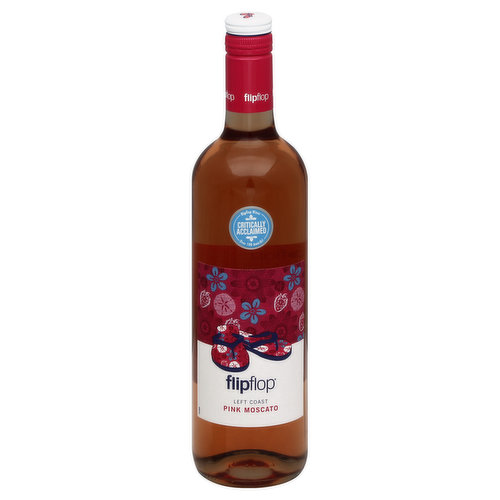 Flip Flop Wines critically acclaimed - over 100 awards! Light bodied blush Moscato with floral aromas, passionfruit and a delicate yet spritzy finish. Lively and sweet notes pair well with chicken curry, Cajun shrimp pasta and grilled cheese and apple sandwich. Proceeds from FlipFlop Wines benefit Soles4Souls, the international shoe charity dedicated to providing footwear to those in need. For more information, visit www.giveshoes.org. To each, their own. www.flipflopwines.com. Alc. 11.0% by vol. Imported & bottled by FlipFlop Wines Livermore & Ripon, California. Product of Chile.