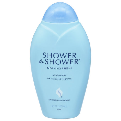 Shower To Shower Morning Fresh Body Powder, Absorbent, with Lavender