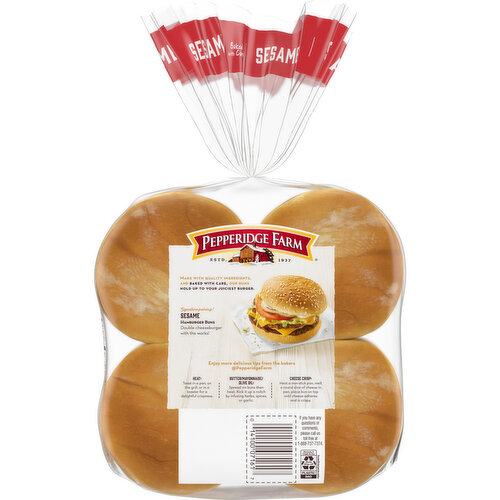 Pepperidge Farm® Bakery Classics Sesame Topped Hamburger Buns