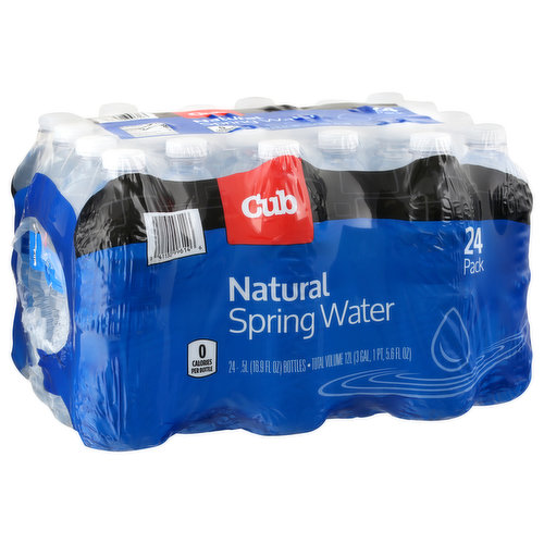 Cub Spring Water, Natural, 16.9 fl oz Bottles