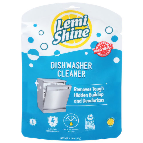 Lemi Shine Dishwasher Cleaner, Fresh Lemon Scent
