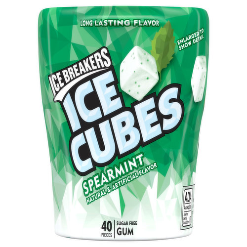 Ice Breakers Ice Cubes Gum, Sugar Free, Spearmint