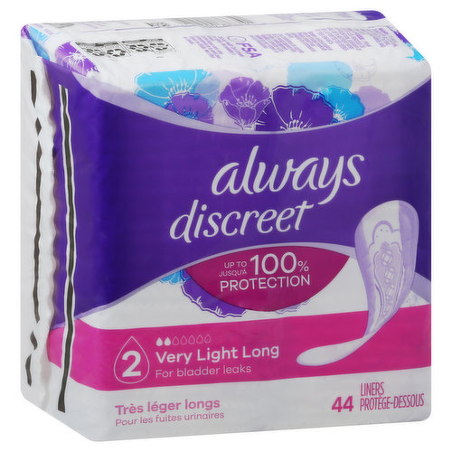 Liners, Very Light Long, Lightly Scented