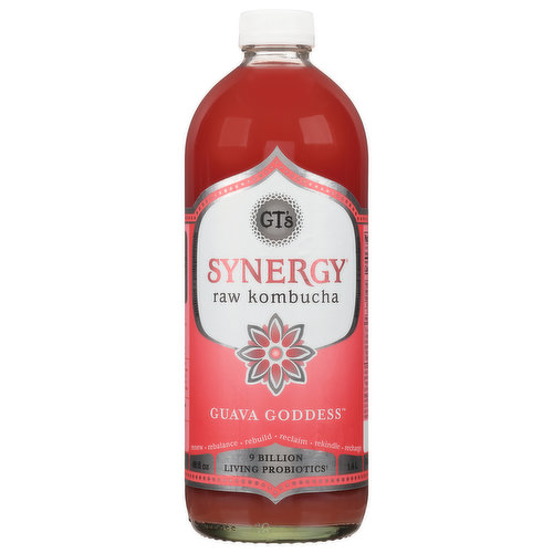 GT's Synergy Kombuch, Raw, Guava Goddess