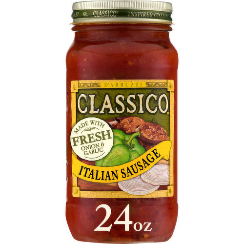 Classico Italian Sausage Pasta Sauce with Peppers & Onions