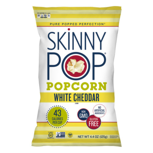 SkinnyPop Popcorn, White Cheddar Flavor