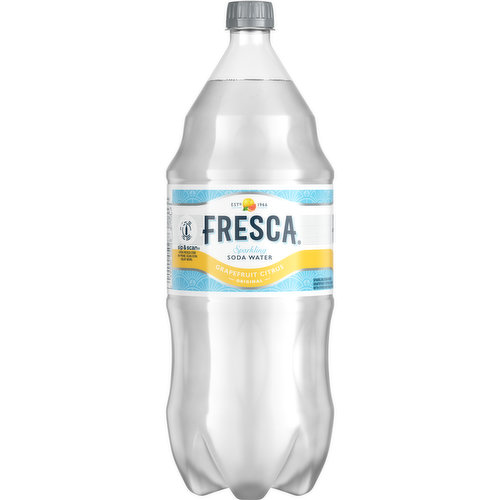 Fresca Grapefruit Citrus Sparkling Soda Water Bottle, 2 Liter