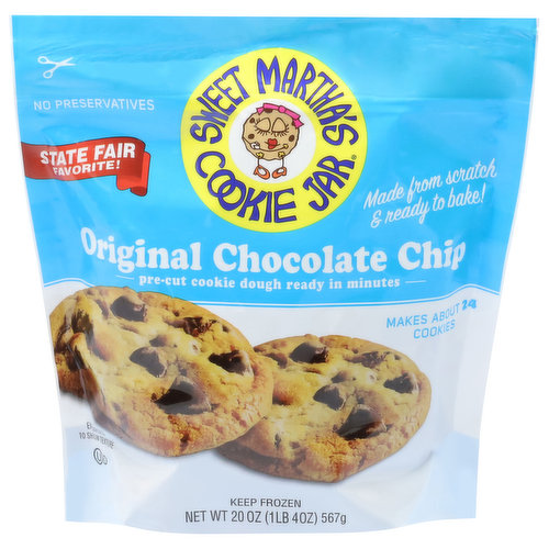 Sweet Martha's Cookie Jar Cookie Dough, Original Chocolate Chip