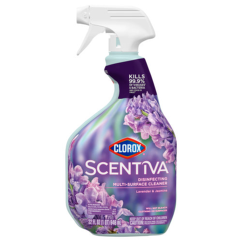 Clorox Scentiva Multi-Surface Cleaner, Lavender & Jasmine, Disinfecting