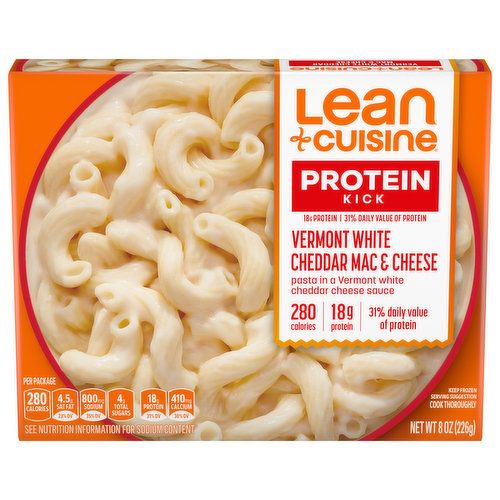 Cook thoroughly. Kick your dish up a notch with 18 g of protein and crave-worthy taste. Kick your day into high gear. This dish provides you with 31% of the recommended Daily Value of protein. Join Us On Our Mission! We’ve shifted to uncolored plastic trays, which allows them to be recycled in communities that accept them.