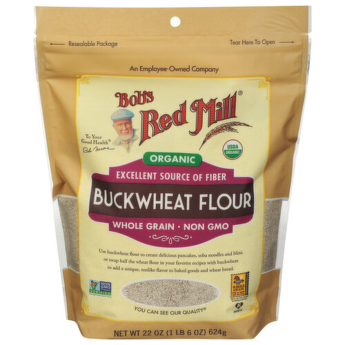 Bob's Red Mill Buckwheat Flour, Organic, Whole Grain