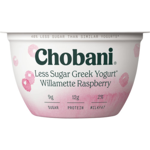 Chobani Yogurt, Low-Fat, Greek, Willamette Raspberry