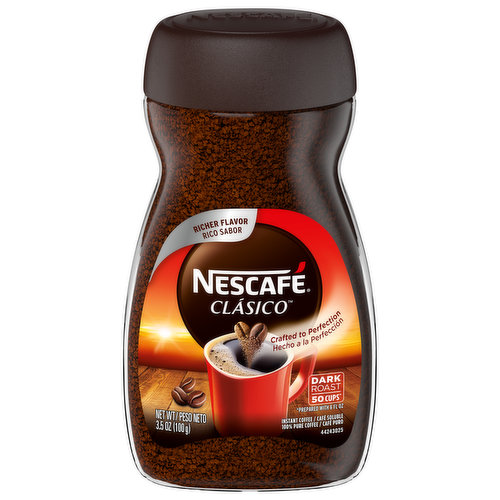 Nescafe Clasico Coffee, Instant, Dark Roast