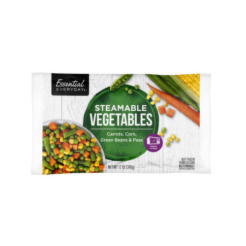 Essential Everyday Frozen Steam Mixed Vegetables, 4 Way