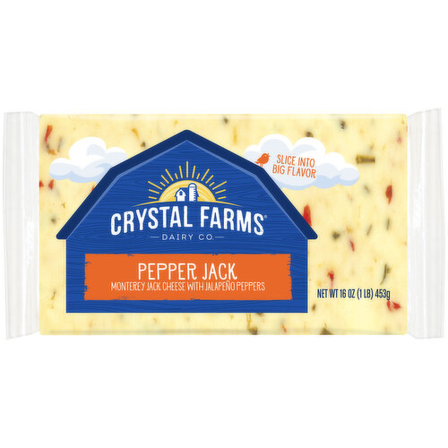 Crystal Farms Pepper Jack Cheese Bar