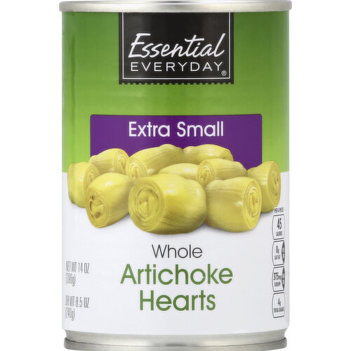 Dr. wt. 8.5 oz (240 g). Per 6 Pieces: 45 calories; 0 g sat fat (0% DV); 375 mg sodium (16% DV); 4 g total sugars. For additional recipes, visit www.essentialeveryday.com. 100% quality guaranteed. Like it or let us make it right. That's our quality promise. essentialeveryday.com. Steel. Please recycle. Product of Peru.