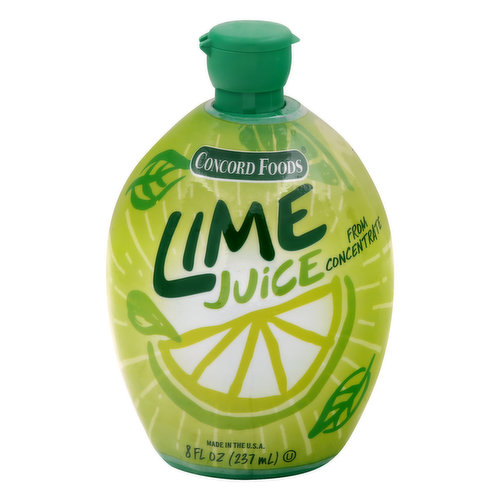 Concord Foods Juice, From Concentrate, Lime