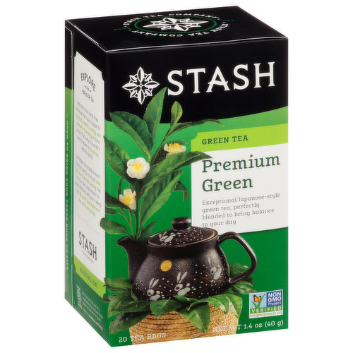 Stash Green Tea, Premium Green, Tea Bags