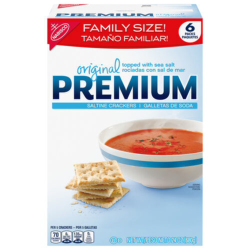 PREMIUM Saltine Original Crackers, Family Size