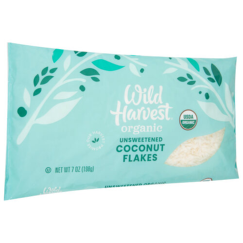 Wild Harvest Coconut Flakes, Organic, Unsweetened