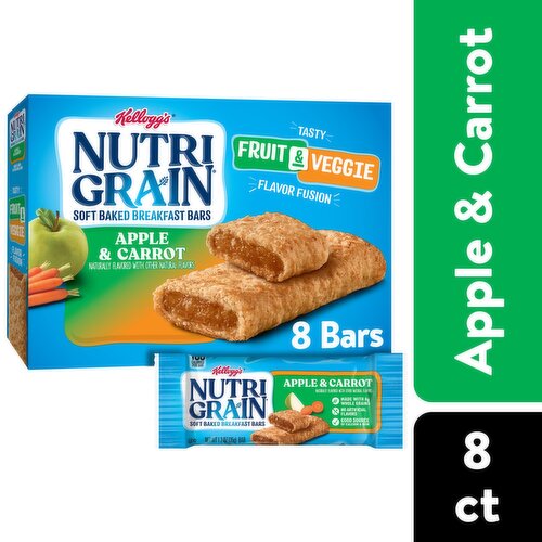 Nutri Grain Soft Baked Breakfast Bars, Apple and Carrot