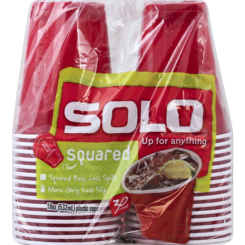 Save on Solo Red Squared Plastic Cups 18 oz Order Online Delivery