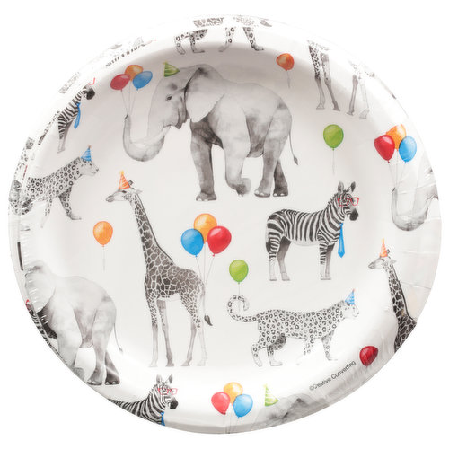 Party Creations Plates, Party Animals