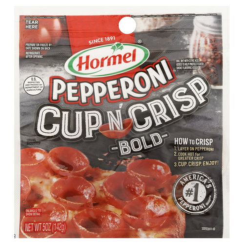 BHA, BHT, with citric acid added to help protect flavor smoke flavoring added. Since 1891. America's no. 1 Pepperoni Brand (Based on latest 52-week IRI data). Pillow Pack. US inspected and passed by Department of Agriculture. www.hormel.com. Visit www.hormel.com. 1-800-532-4635.
