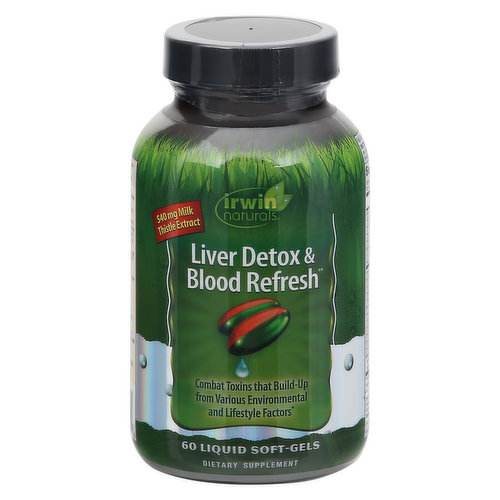 Irwin Naturals Liver Detox & Blood Refresh, Soft-Gels